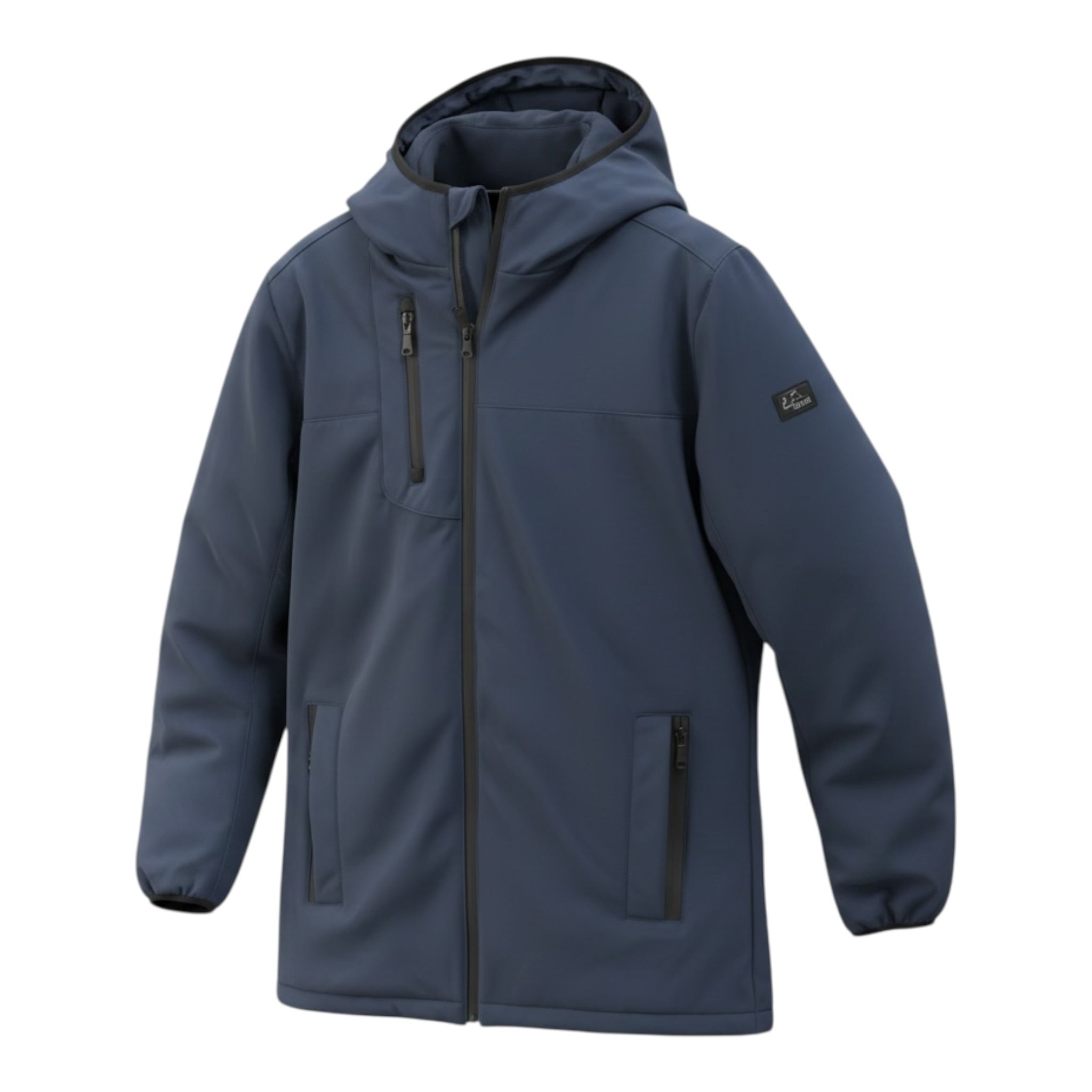 Yes Zee Giubbino tinta unita con Zip E Cappuccio Blu per Bambino 2581 BLU YES ZEE 