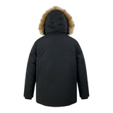 Yes Zee Giubbino tinta unita con Cappuccio Nero per Bambino 2607 NERO YES ZEE 
