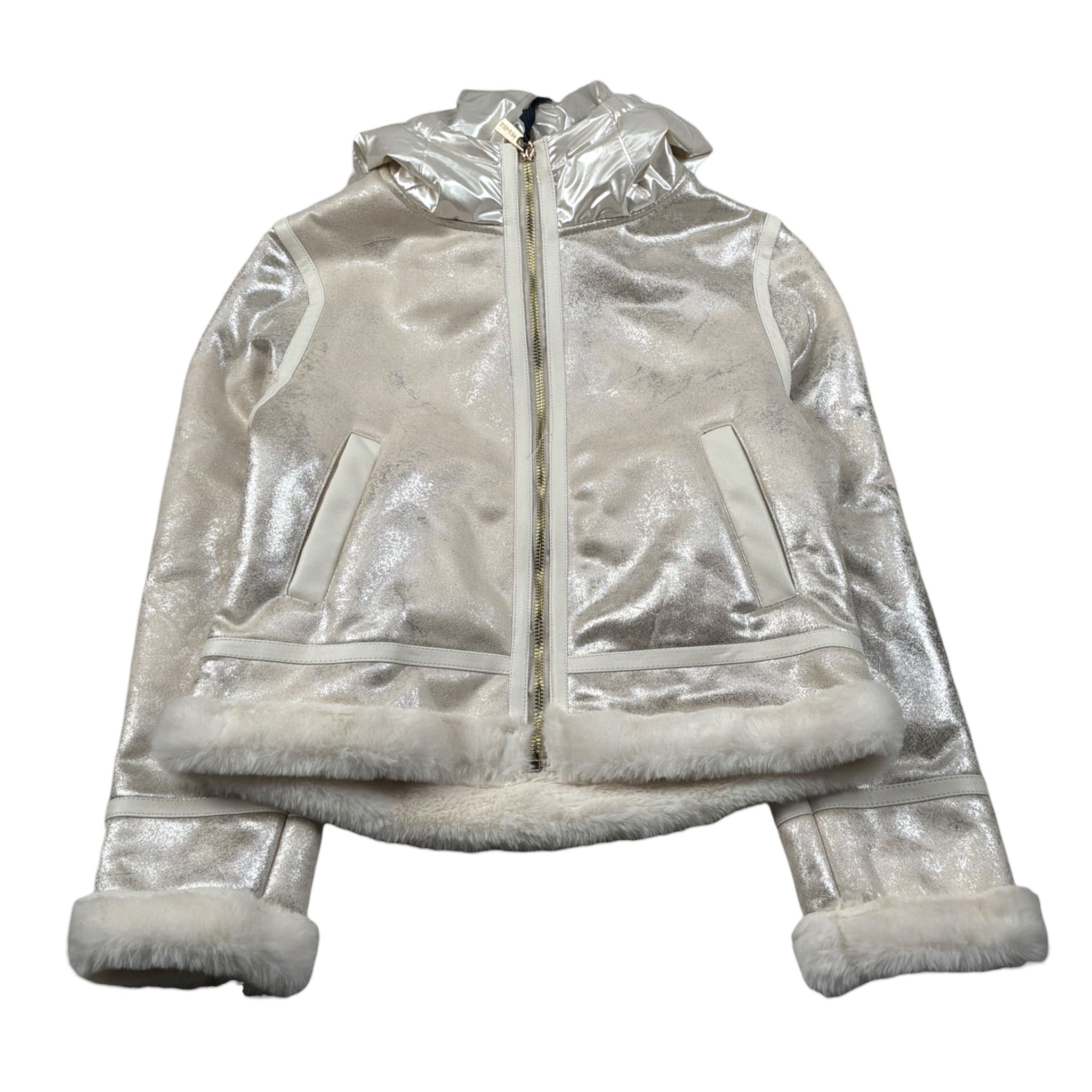 Yes Zee Giubbino tinta unita con Cappuccio Beige per Bambina 3005 BEIGE YES ZEE 
