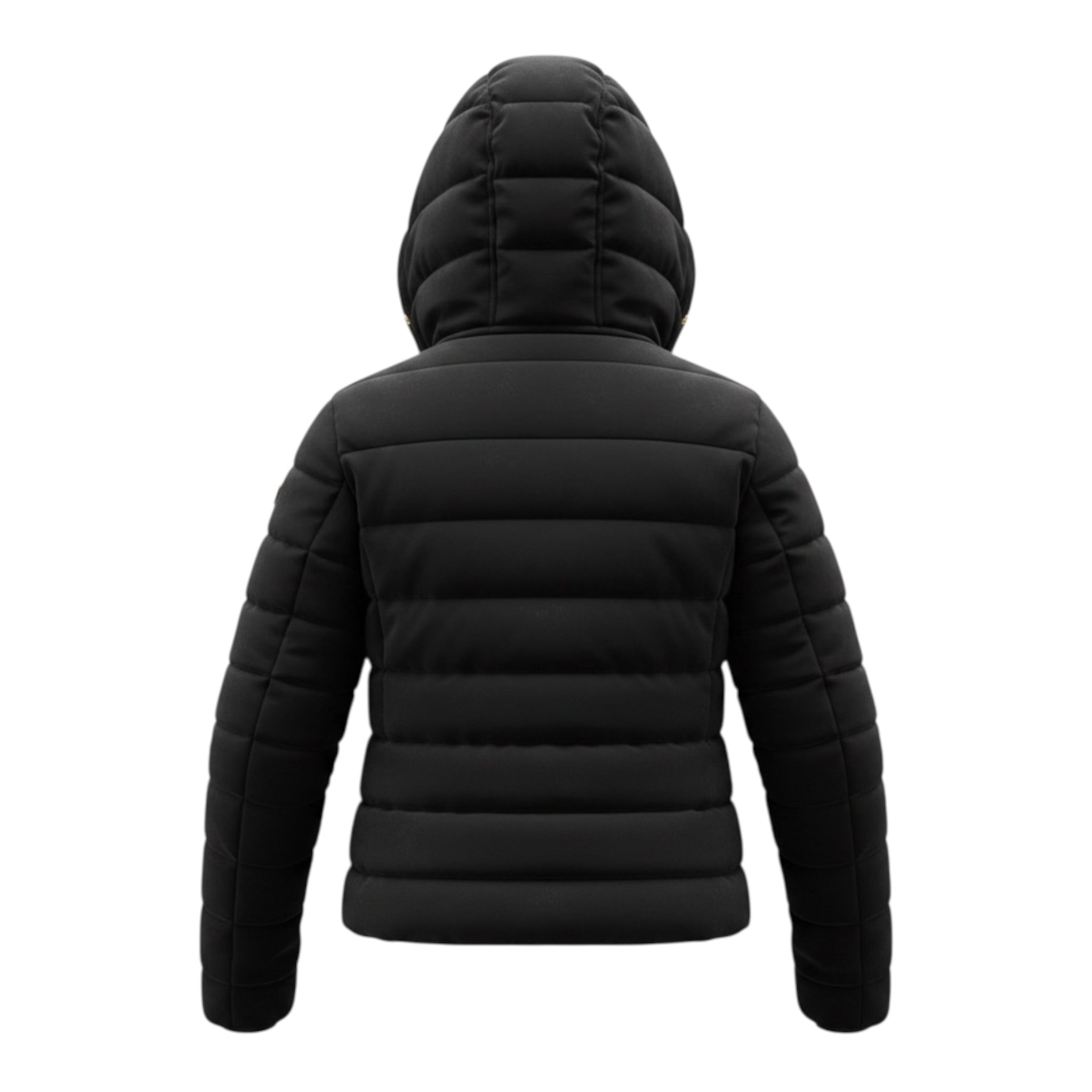 Yes Zee Giubbino tinta unita con Cappuccio Nero per Bambina 30155 NERO YES ZEE 