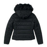 Yes Zee Giubbino tinta unita con Cappuccio Nero per Bambina 3015 NERO YES ZEE 