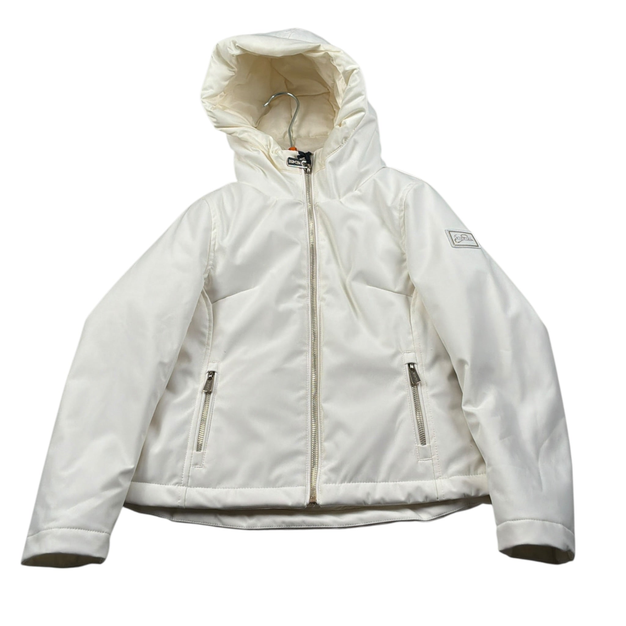 Yes Zee Giubbino tinta unita con Cappuccio Panna per Bambina 3031 PANNA YES ZEE 