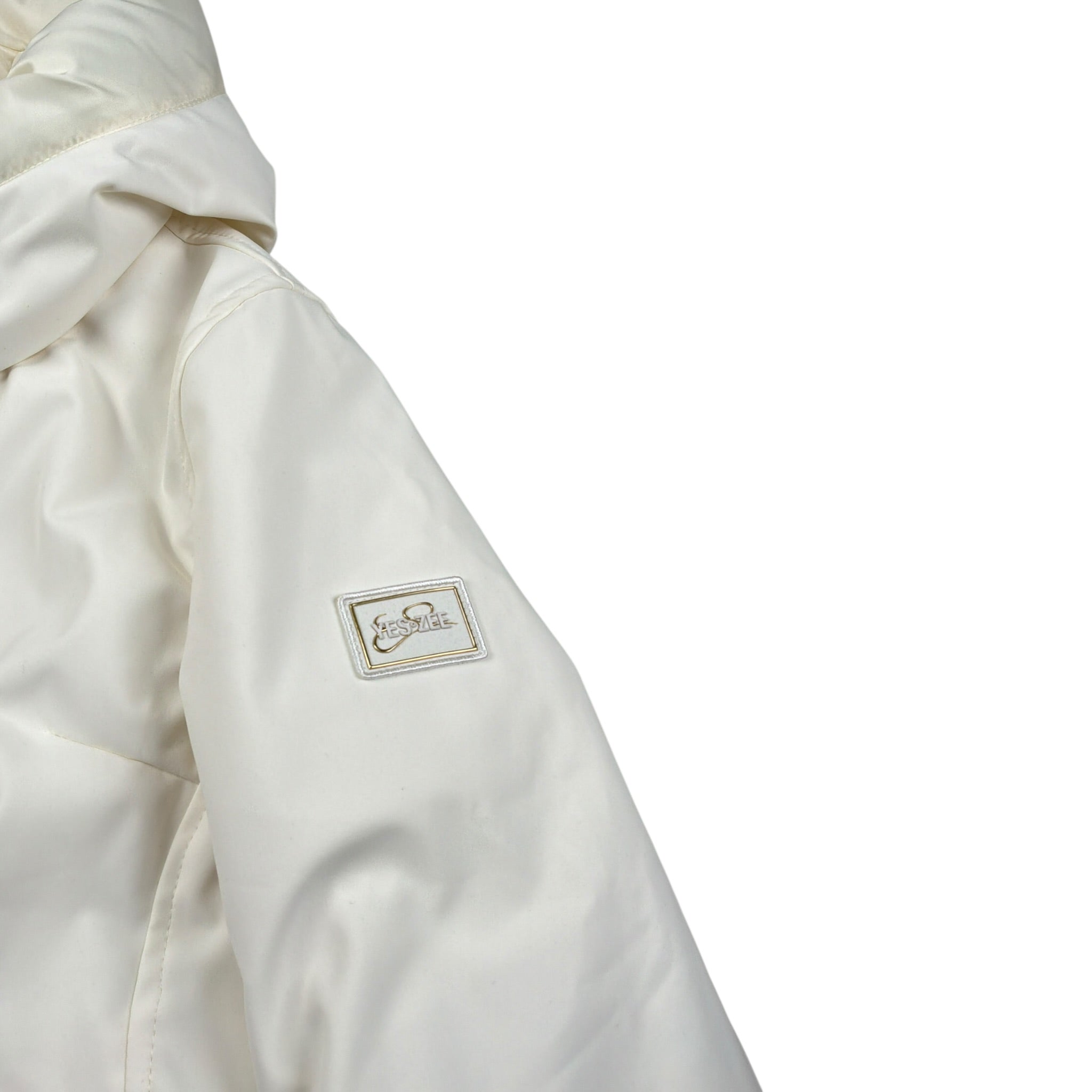Yes Zee Giubbino tinta unita con Cappuccio Panna per Bambina 3031X PANNA YES ZEE 