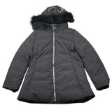 Yes Zee Giubbino tinta unita con Cappuccio Nero per Bambina 3057 NERO YES ZEE 