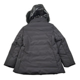 Yes Zee Giubbino tinta unita con Cappuccio Nero per Bambina 3057 NERO YES ZEE 