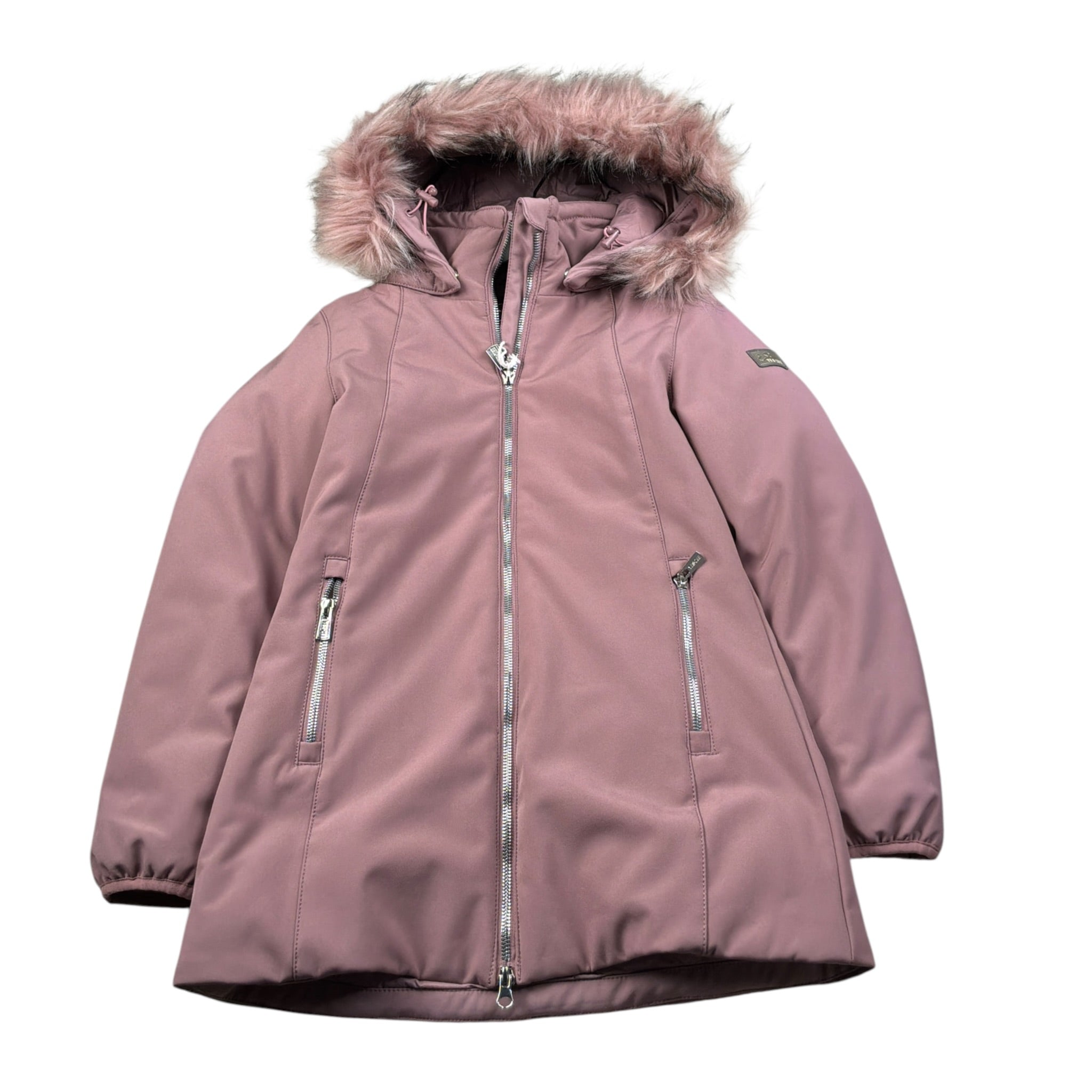 Yes Zee Giubbino tinta unita con Cappuccio Rosa per Bambina 3196 ROSA YES ZEE 