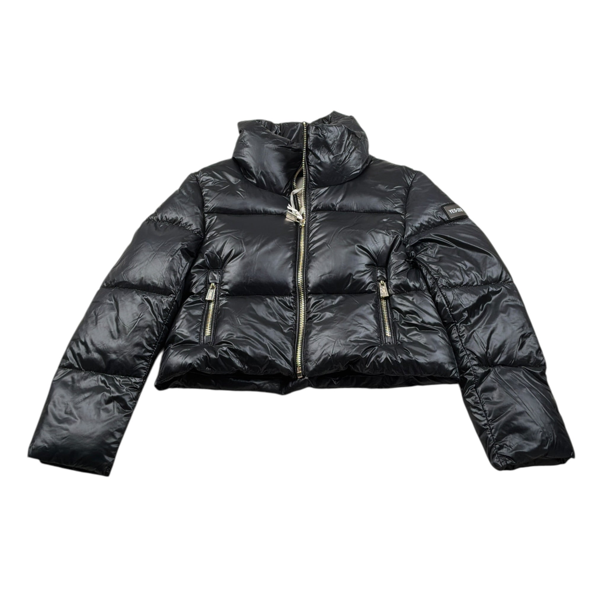 Yes Zee Giubbino tinta unita con Collo Nero per Bambino 3387 NERO YES ZEE 