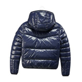 Yes Zee Giubbino tinta unita con Zip E Cappuccio Blu per Bambino J844 BLU YES ZEE 