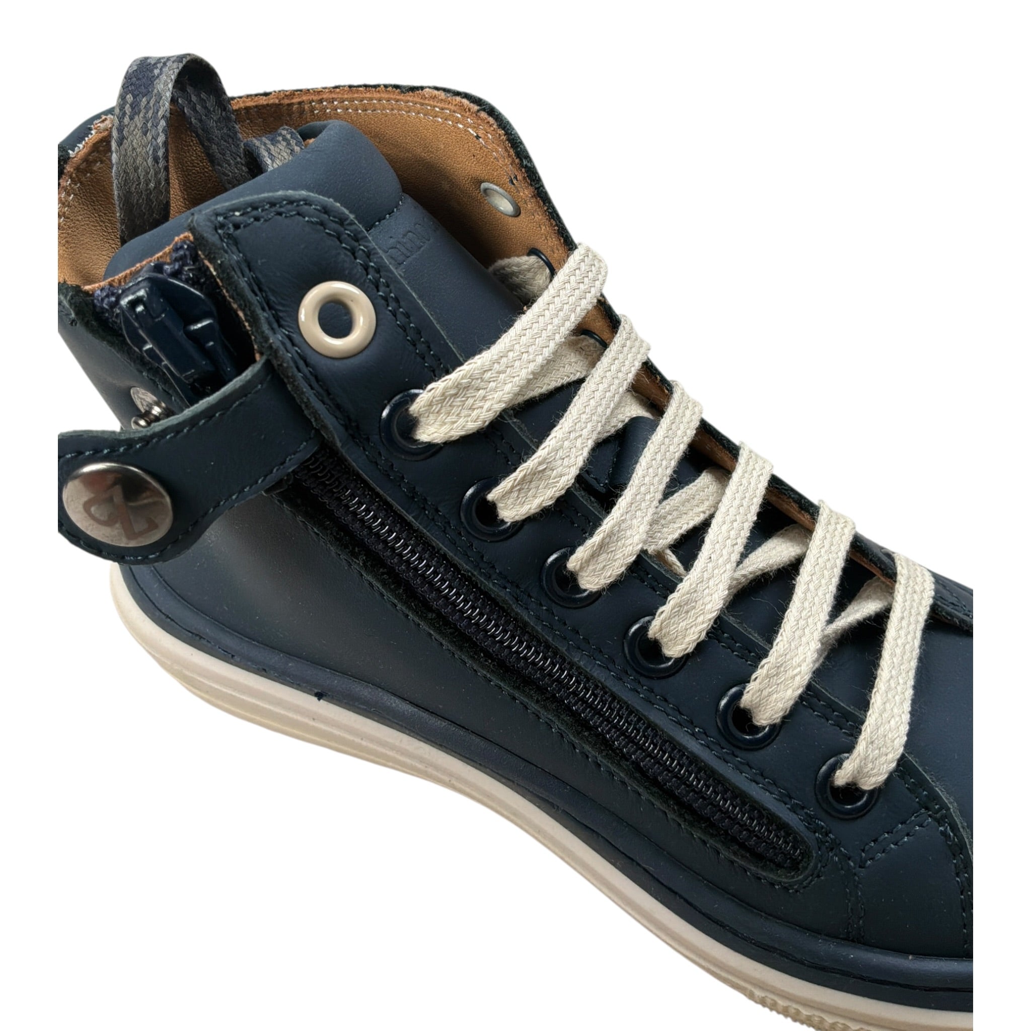 Zecchino D'Oro Sneakers tinta unita con Zip Blu per Bambino F134303 BLU  
