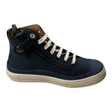 Zecchino D'Oro Sneakers tinta unita con Zip Blu per Bambino F134303 BLU  