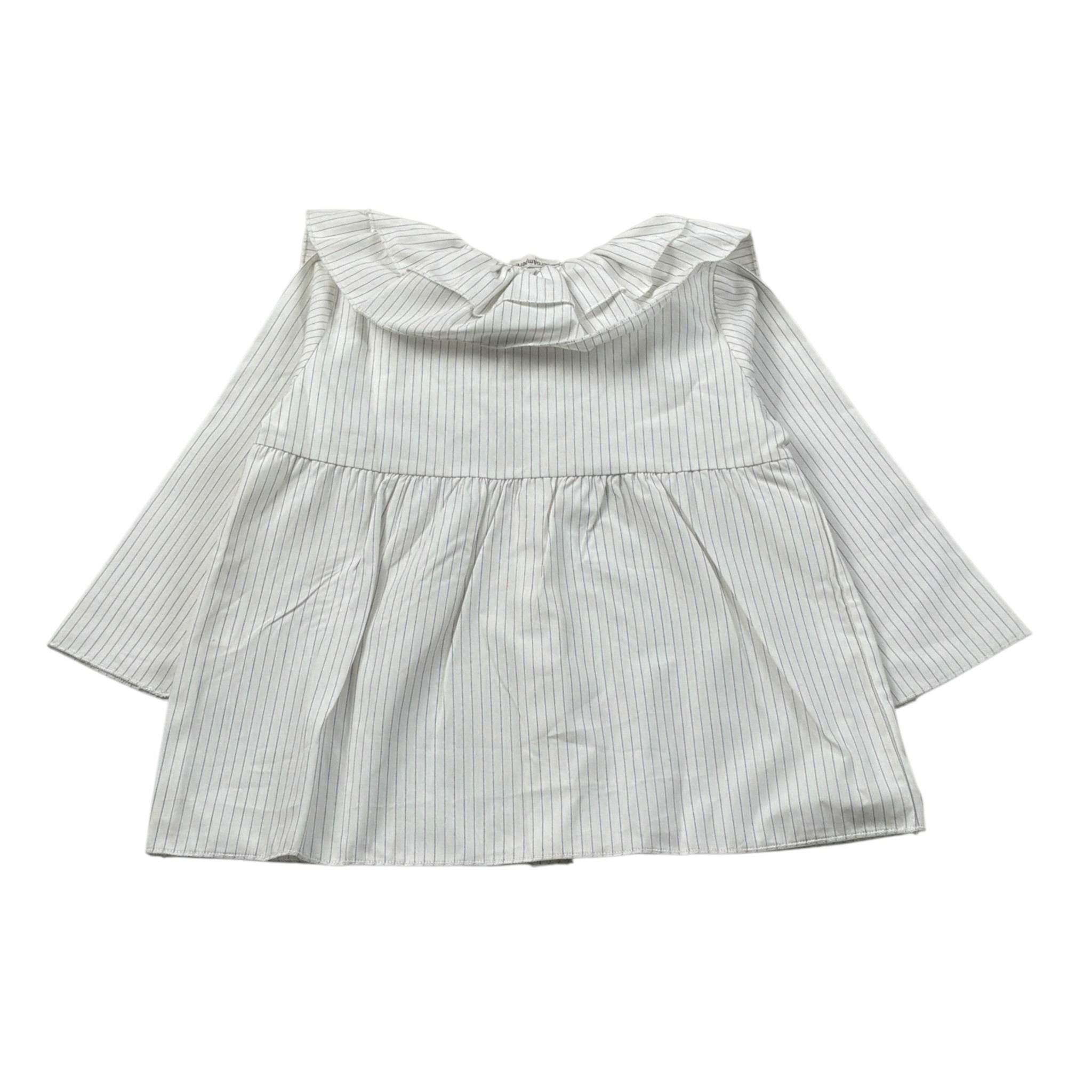 Zero Ampere Camicia Manica Lunga con Colletto Bianco per Neonata CATERINA BIANCO ZERO AMPERE 