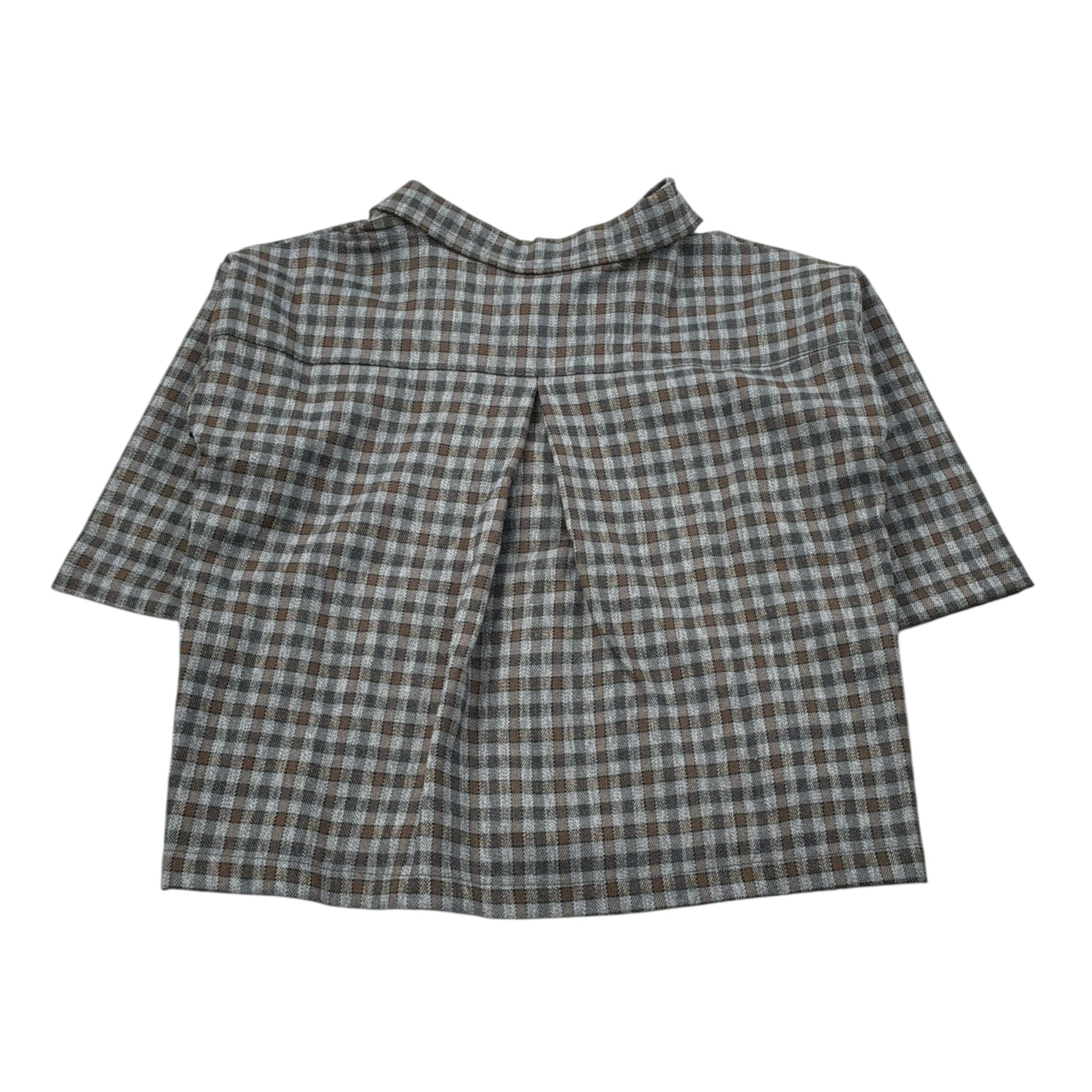 Zero Ampere Camicia Manica Lunga Stampa Fantasia Quadretti Grigio per Bambino ITALY GRIGIO ZERO AMPERE 