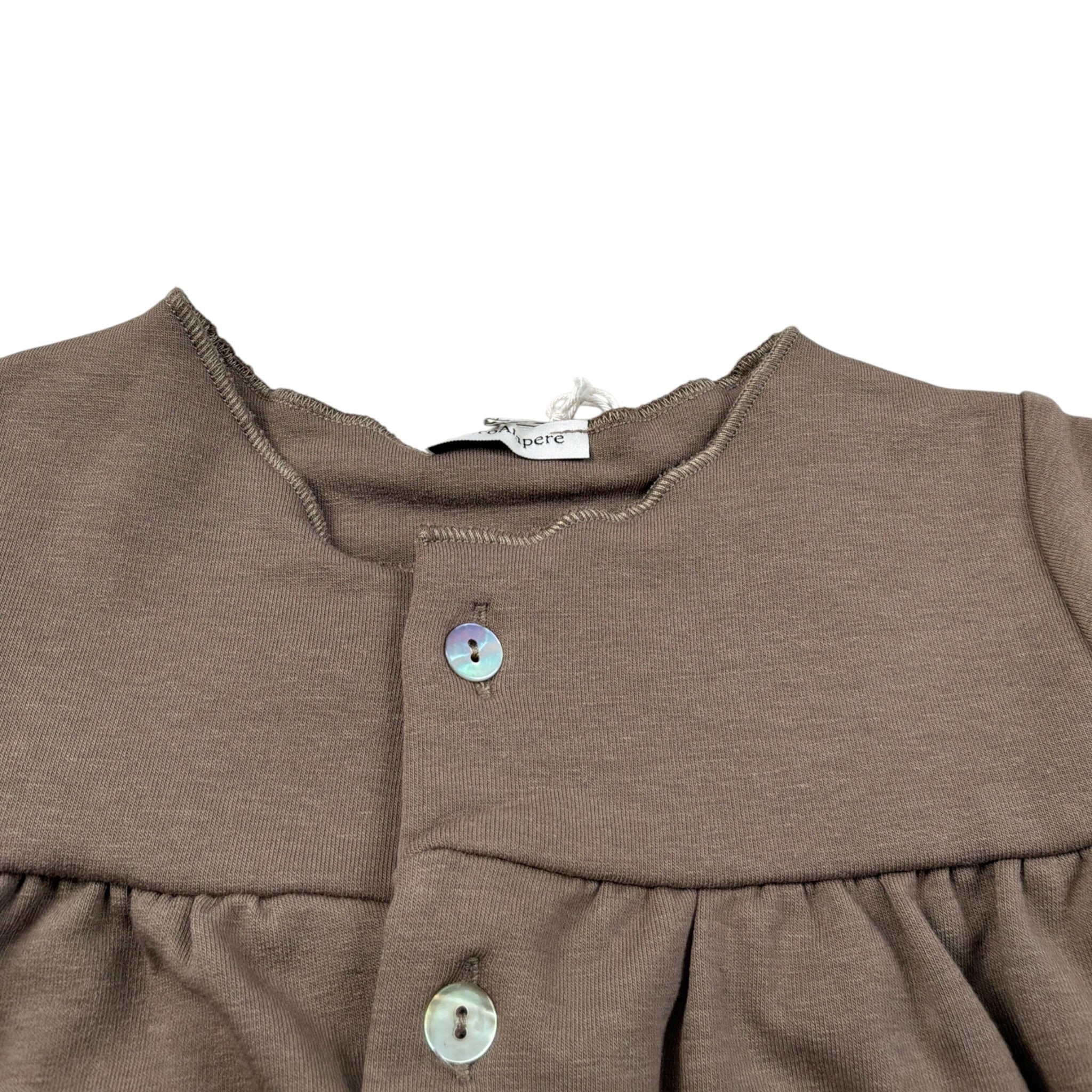 Zero Ampere Cardigan tinta unita Fango per Neonata KINGS FANGO ZERO AMPERE 