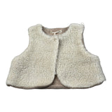 Zhoe & Tobiah Gilet tinta unita Teddy Panna per Bambina BRR3BJ PANNA ZHOE & TOBIAH 