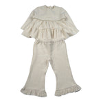 Zhoe & Tobiah Completo 2 Pezzi Maglia-Pantalone tinta unita Panna per Neonata KKT15F PANNA ZHOE & TOBIAH 