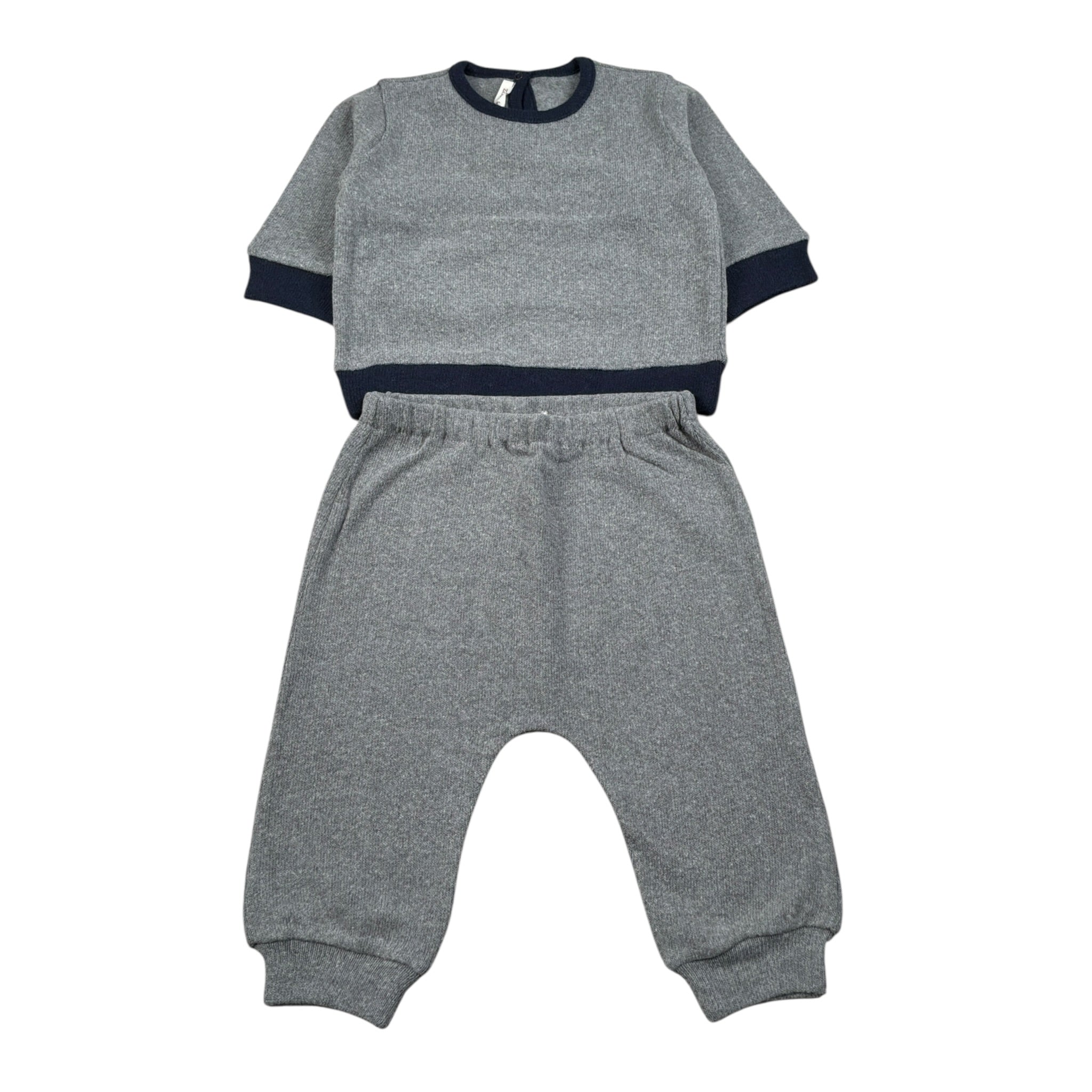 Zhoe & Tobiah Completo 2 Pezzi Maglia-Pantalone tinta unita Grigio per Neonato KKT348 GRIGIO ZHOE & TOBIAH 