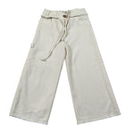Zhoe & Tobiah Pantalone tinta unita Modello Palazzo Panna per Bambina P&K5F PANNA ZHOE & TOBIAH 