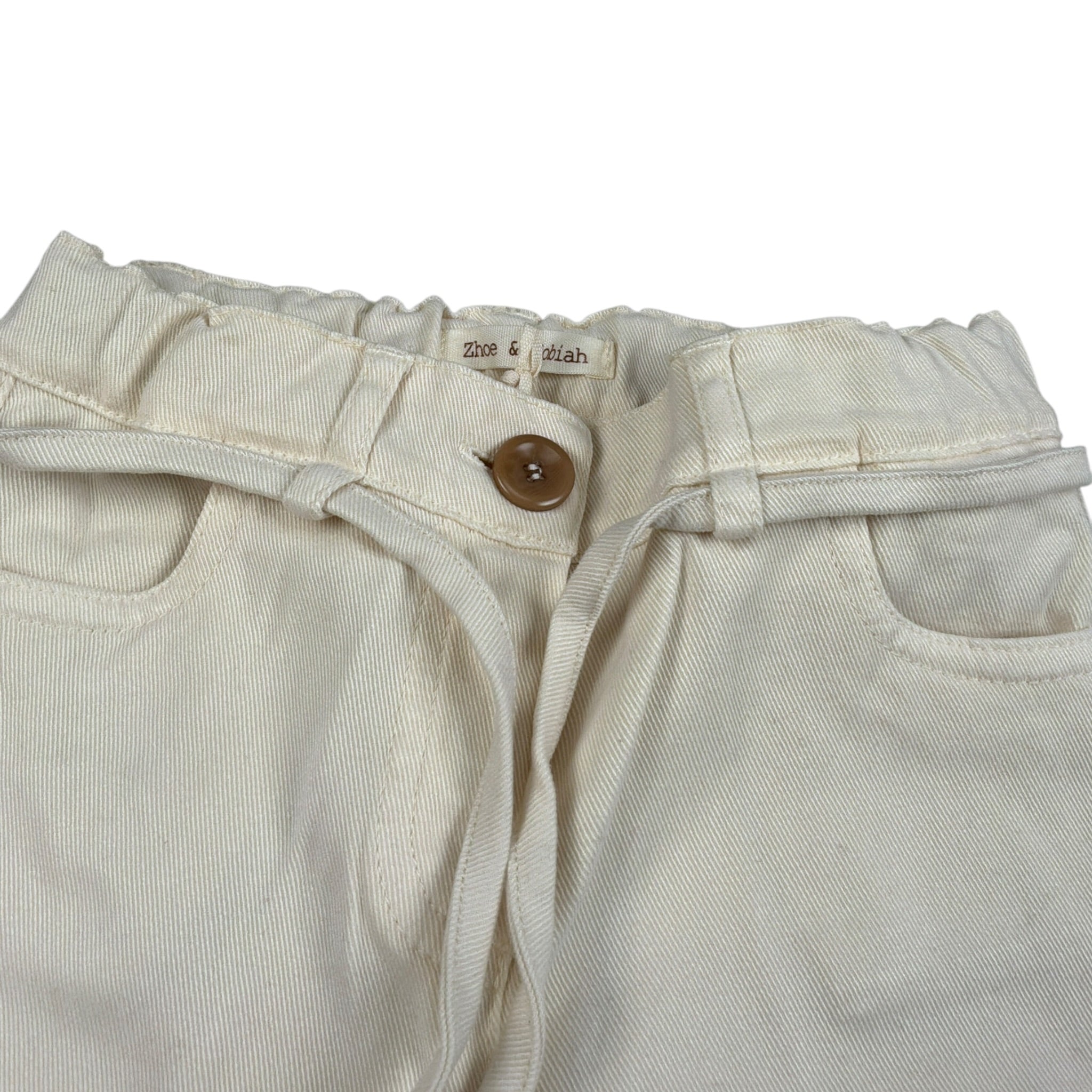 Zhoe & Tobiah Pantalone tinta unita Modello Palazzo Panna per Bambina P&K5F PANNA ZHOE & TOBIAH 