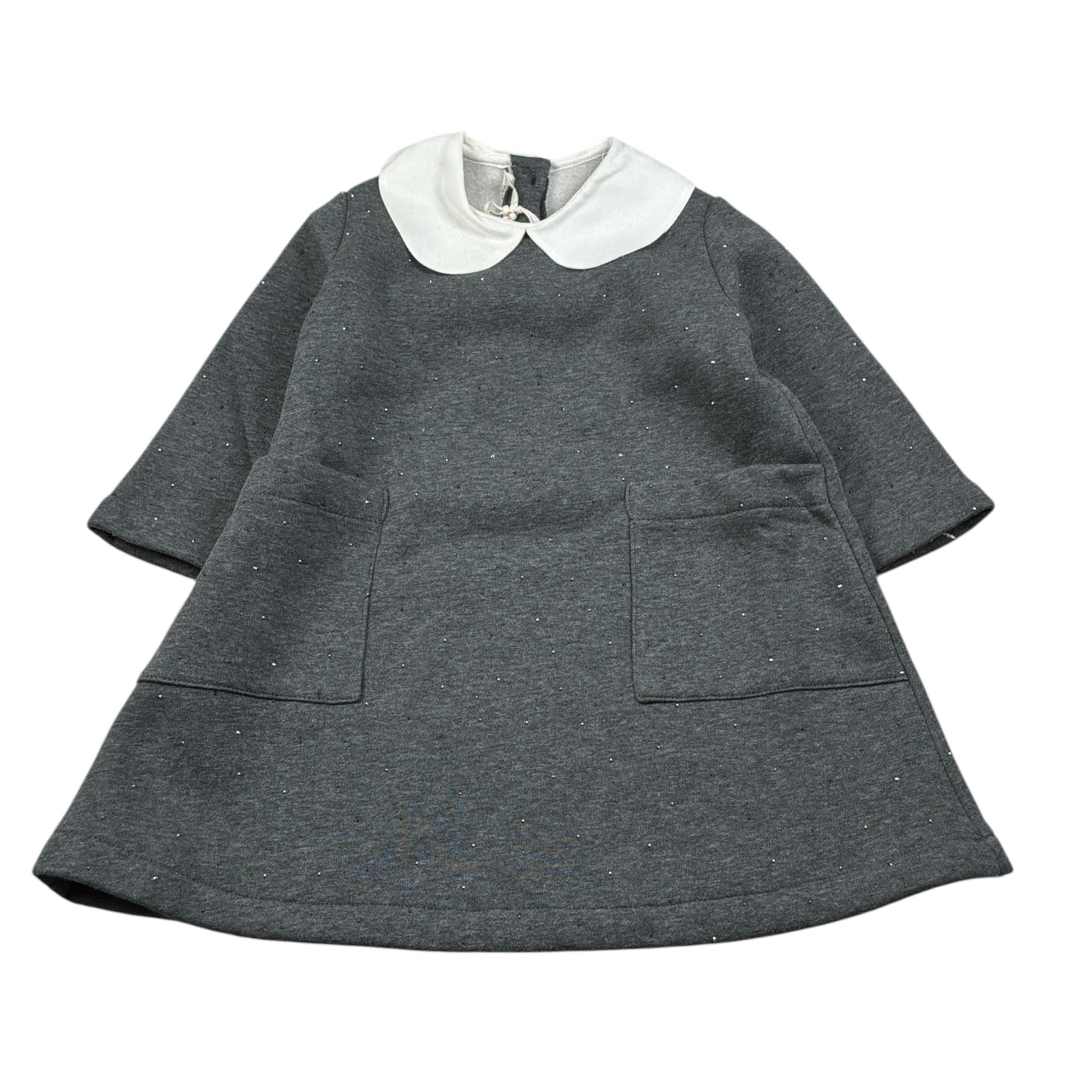 Zhoe & Tobiah Abito Manica Lunga tinta unita Grigio per Bambina TIF3F GRIGIO ZHOE & TOBIAH 