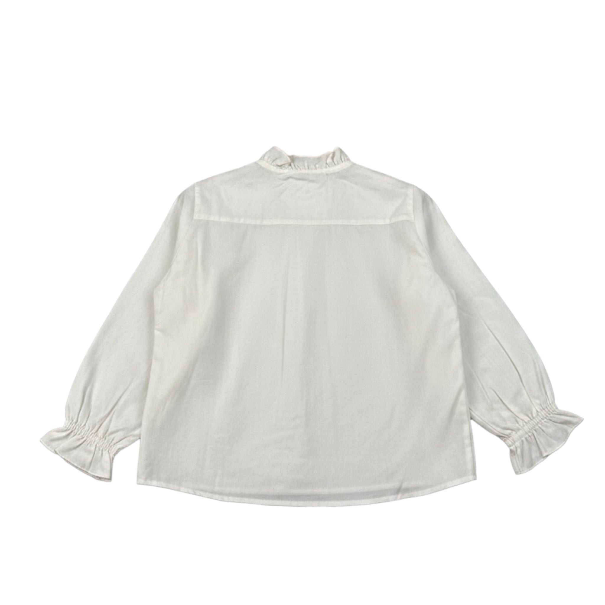 Zhoe & Tobiah Camicia Manica Lunga tinta unita Panna per Bambina WOS2F PANNA ZHOE & TOBIAH 