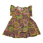4Giveness Abito Mezza Manica Tinta Unita Con Stampa Rosa Per Neonata FGCN3961 ROSA 4GIVENESS 