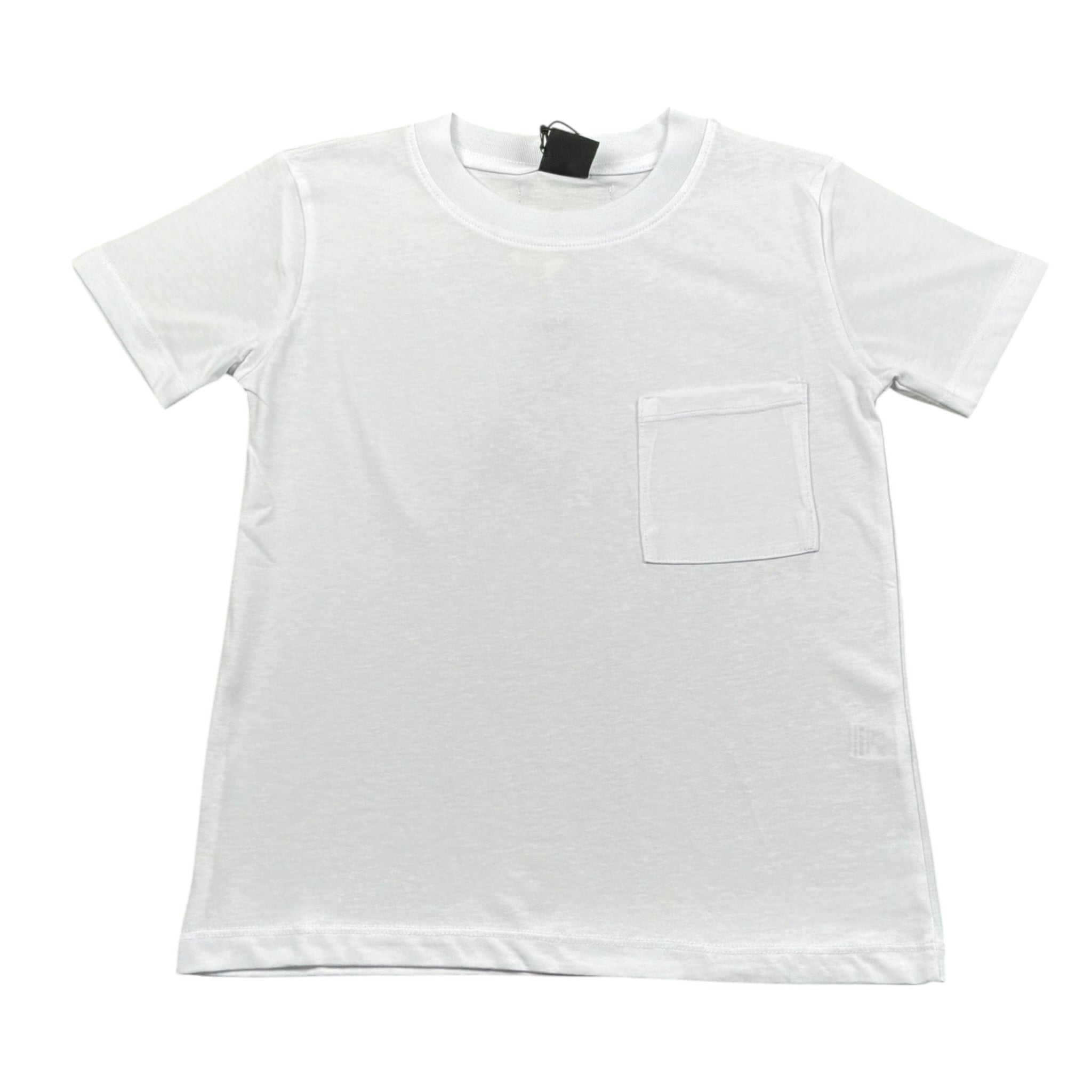 4Giveness T-Shirt Tinta Unita Girocollo per Bambina FGC4077 BIANCO 4GIVENESS 
