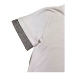 @Madilly T-Shirt Girocollo Tinta Unita con Profili Maniche In Contrasto per Bambino BOY BIANCO @MADILLY 