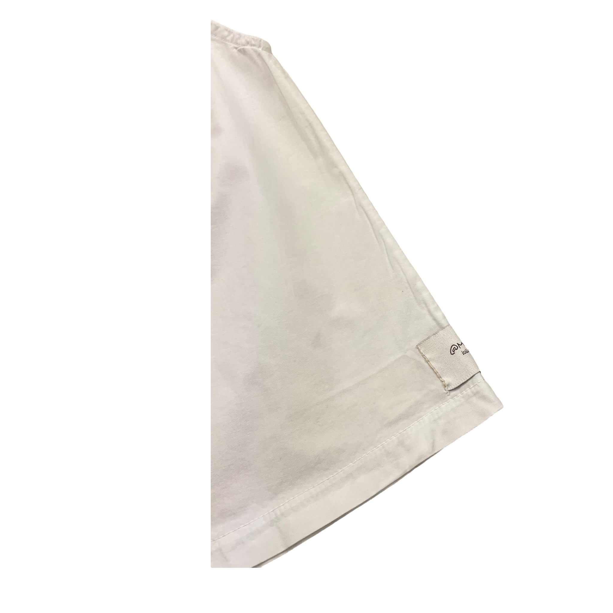 @Madilly Camicia Tinta Unita con Fiocco per Bambina ECO BIANCO @MADILLY 