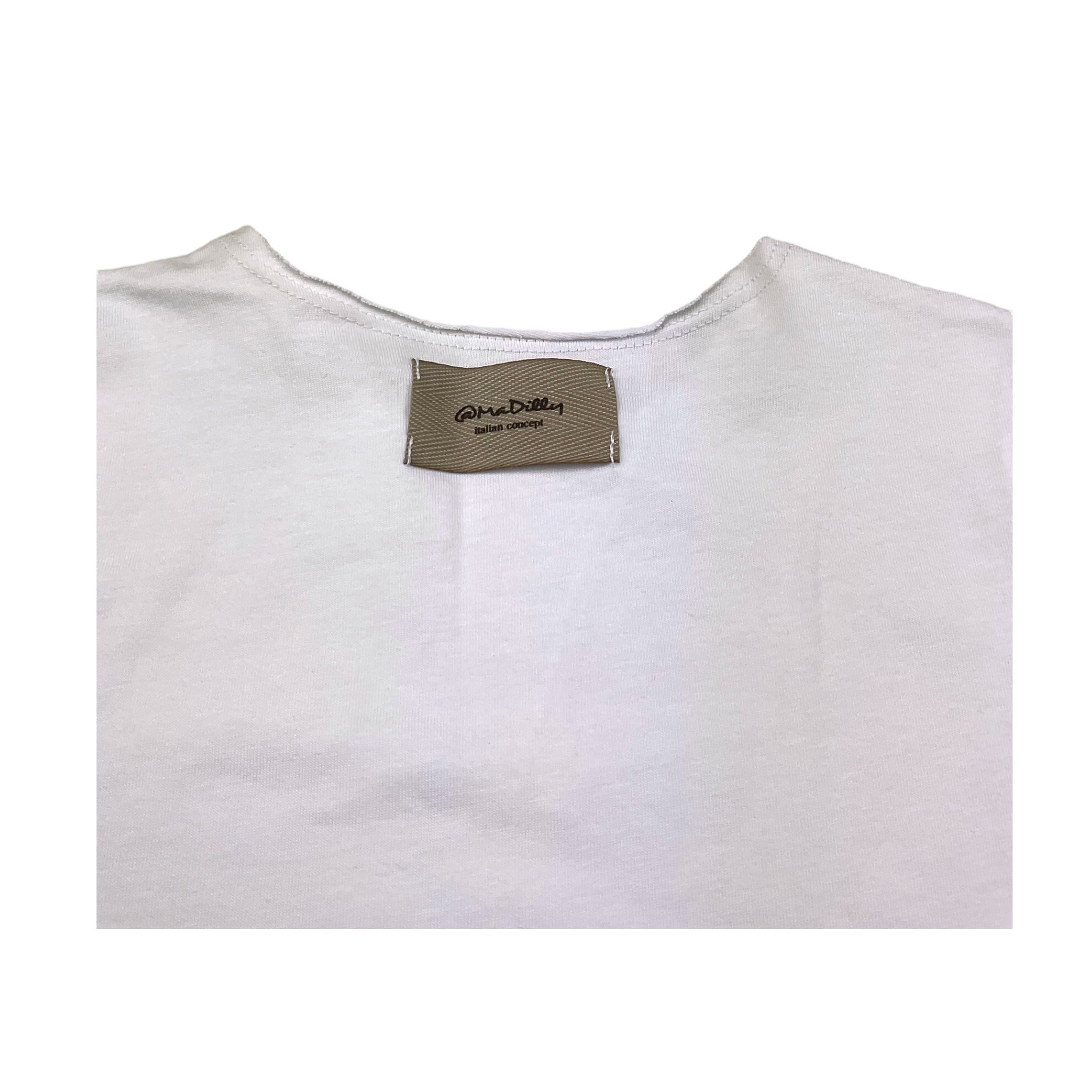@Madilly T-Shirt Girocollo Tinta Unita  per Bambino ORION BIANCO @MADILLY 