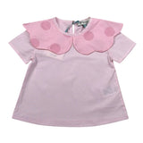 A' La Page Camicia Mezza Manica Tinta Unita con Colletto per Neonata GIADA ROSA A' LA PAGE 