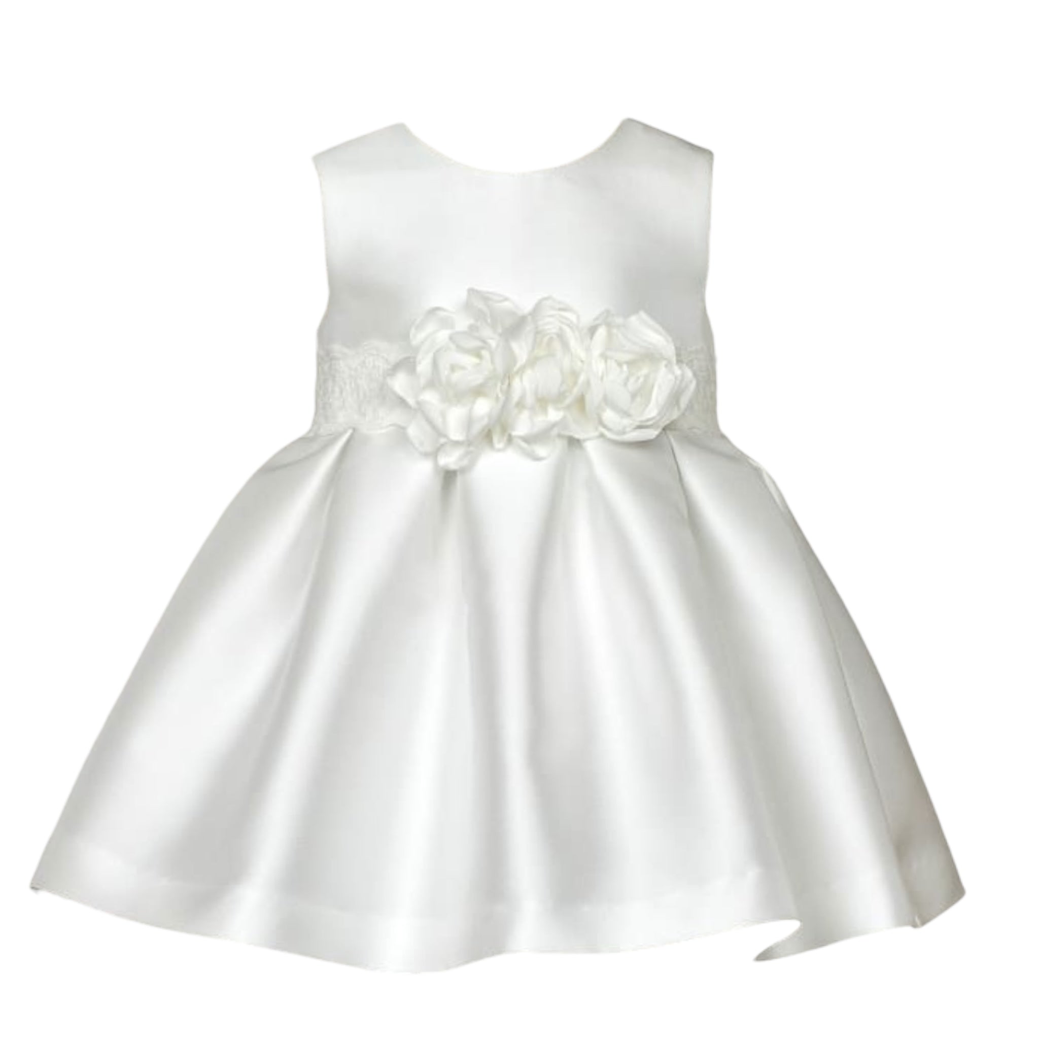 Abel & Lula Abito Cerimonia Tinta Unita con Applicazioni per Bambina 5014J BIANCO ABEL & LULA 