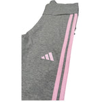 Adidas Leggins Tinta Unita con Logo per Bambina JF3674 GRIGIO Adidas 
