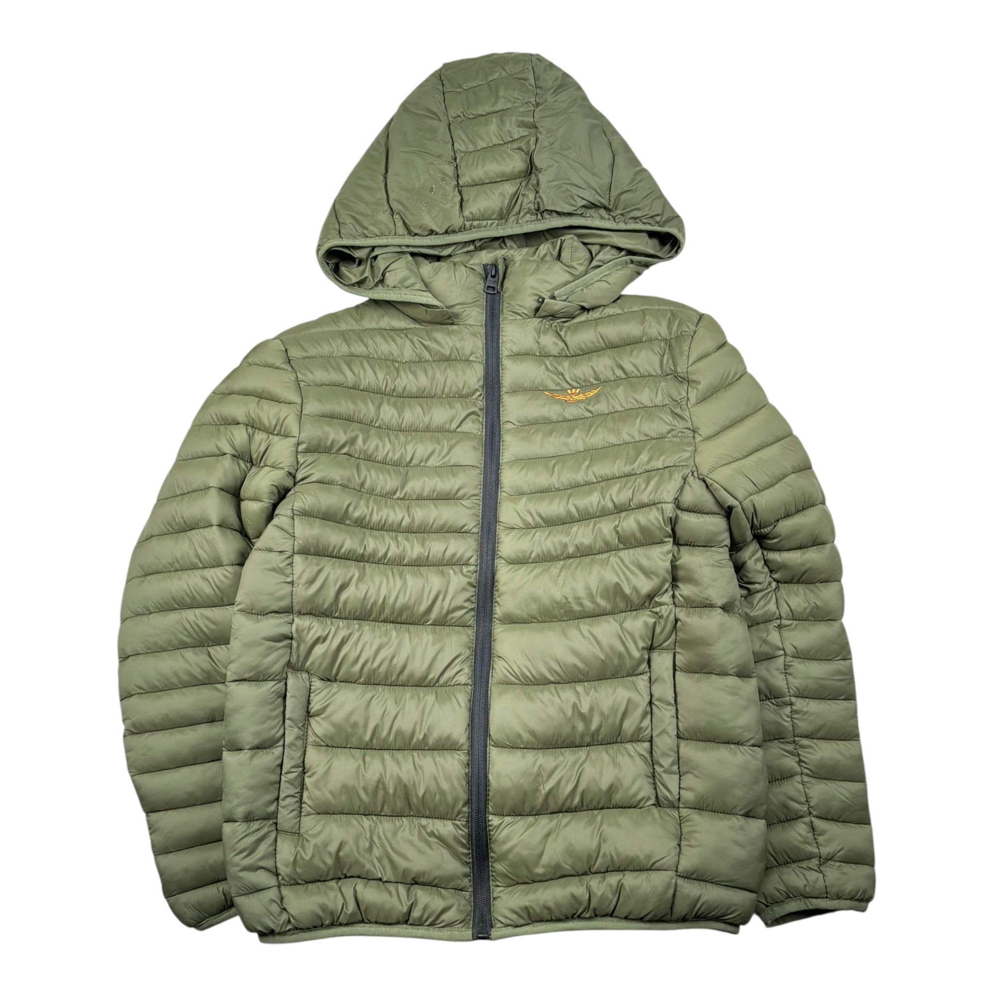 Aeronautica Militare Giubbino Tinta Unita con Cappuccio per Neonato 242AB001AN VERDE AERONAUTICA MILITARE 