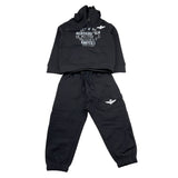 Aeronautica Militare Completo 2 Pezzi Felpa-Pantalone Tinta Unita per Neonato 251TF0005AJ NERO AERONAUTICA MILITARE 