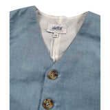 Aletta Gilet tinta unita Azzurro per Neonato M220421 AZZURRO ALETTA 