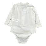 Aletta Camicia Tinta Unita Modello Body per Neonato M22050 BIANCO ALETTA 