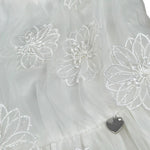 Alice Pi Abito Cerimonia Tinta Unita con Tulle per Bambina 2209 BIANCO ALICE PI 