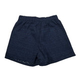 Alice Pi Short Tinta Unita con Ricami per Bambina 2411 BLU ALICE PI 