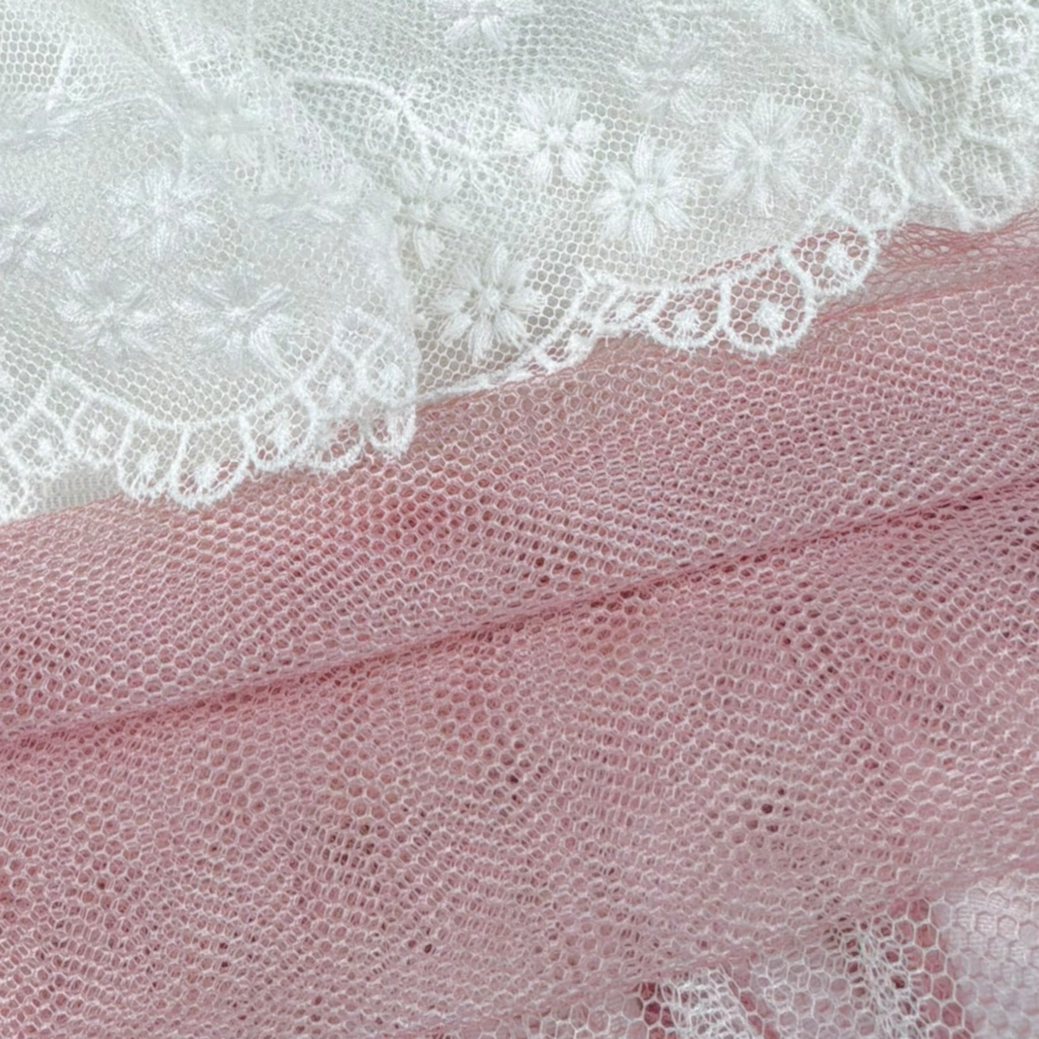 Amaya Abito Mezza Manica tinta unita con Tulle Bianco per Neonata 591004 BIANCO AMAYA 