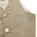 Amaya Gilet Tinta Unita con Fantasia A Righe per Bambino 593560 BEIGE AMAYA 