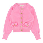 Angel'S Face Cardigan Tinta Unita con Fiocchi per Bambina NICOLETTE ROSA ANGEL'S FACE 