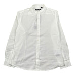 Antony Morato Camicia Manica Lunga Tinta Unita Collo Coreano per Bambino MKKSL00299 BIANCO ANTONY MORATO 