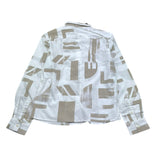 Antony Morato Camicia Tinta Unita con Fantasia Manica Lunga per Bambino MKSL00262X BIANCO ANTONY MORATO 