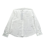 Antony Morato Camicia Tinta Unita con Fantasia Manica Lunga per Bambino SL00285 BIANCO ANTONY MORATO 