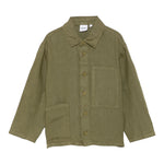 Aspesi Camicia Manica Lunga Tinta Unita per Bambino S25009GCL6000X VERDE ASPESI 