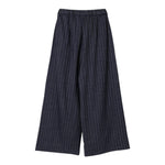 Aspesi Pantalone Modello A Palazzo con Fantasia A Righe per Bambina S25075PLN1007 BLU ASPESI 