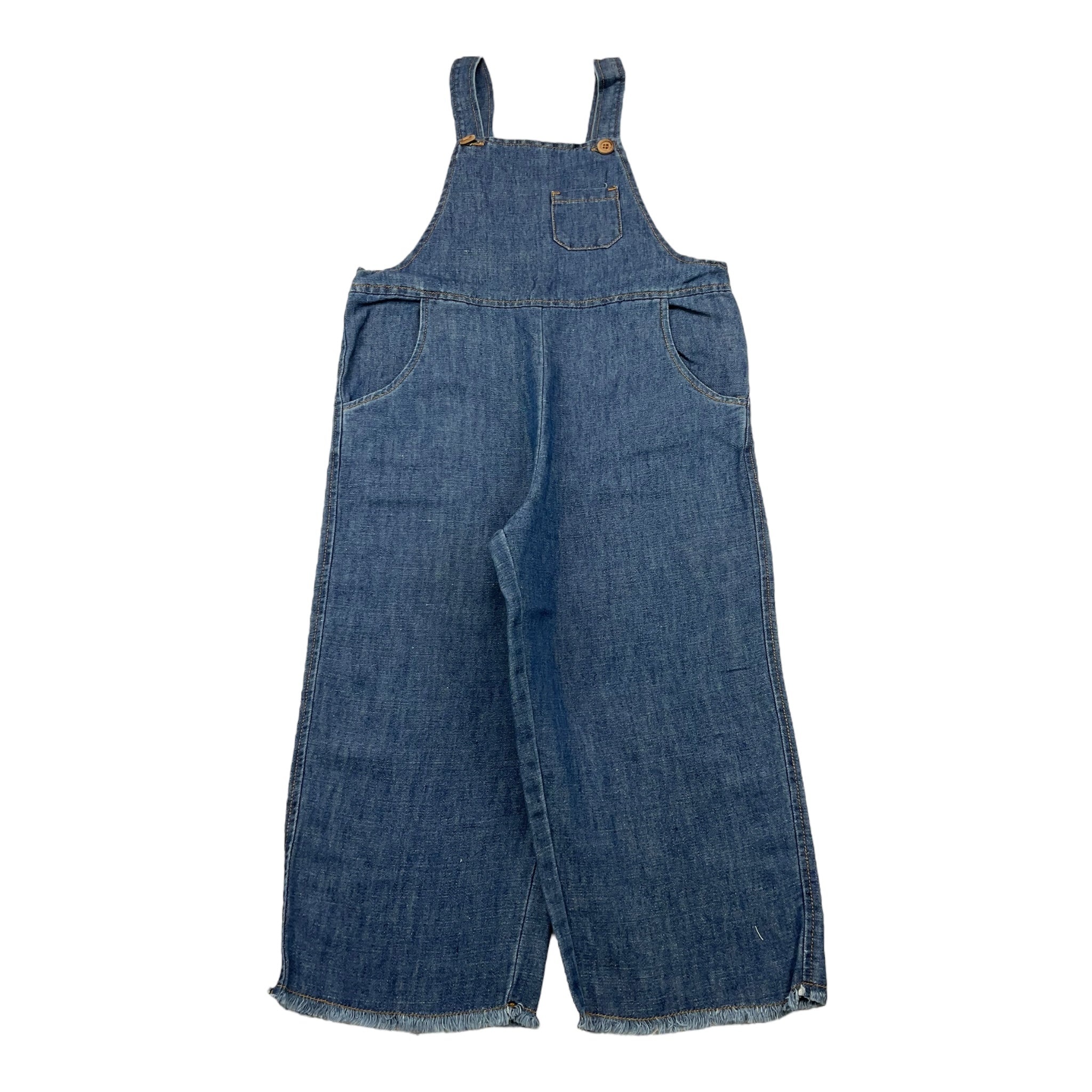 Babe & Tess Salopette Tinta Unita In Denim per Bambina 18518049 BLU BABE & TESS 