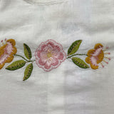 Babe & Tess Canotta Tinta Unita con Fantasia Fiori per Bambina 26518013 BIANCO BABE & TESS 