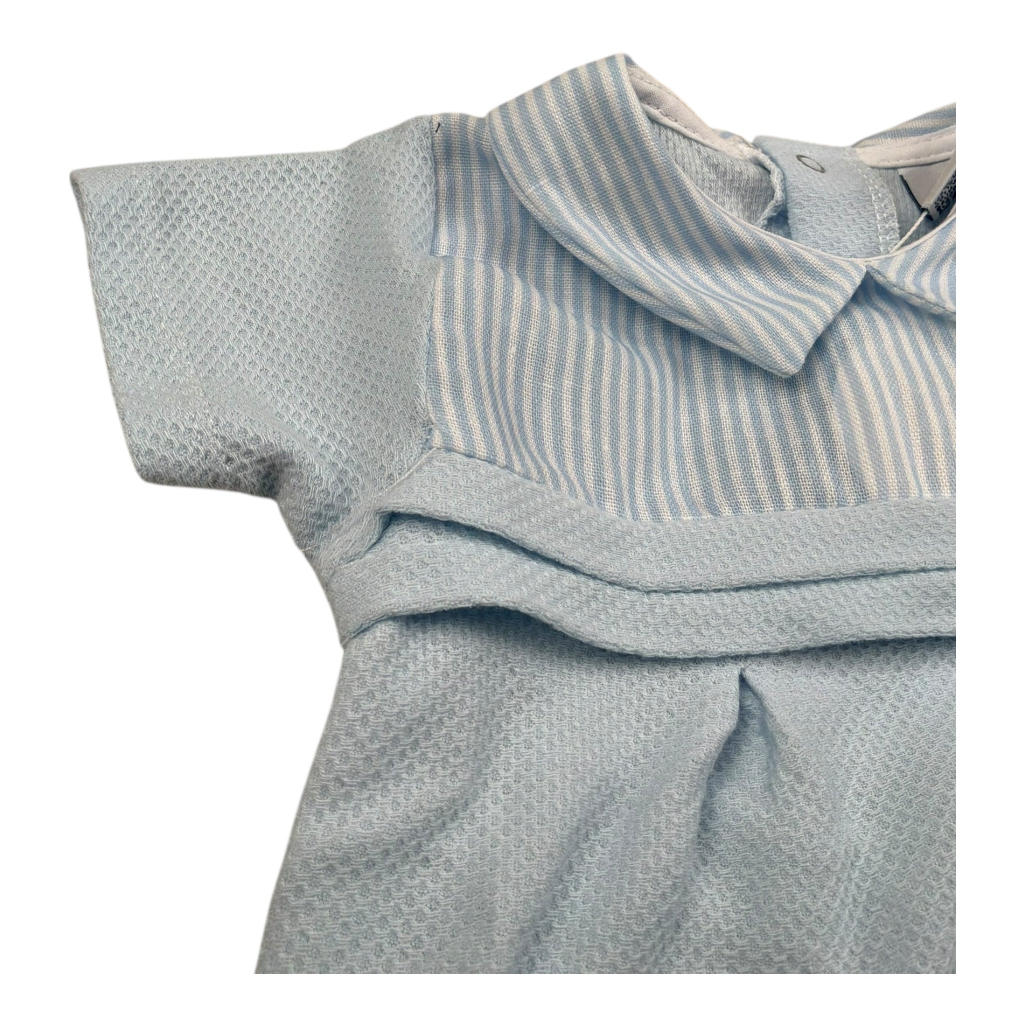 Babidu Pagliaccetto Mezza Manica Tinta Unita per Neonato 13371 AZZURRO BABIDU 