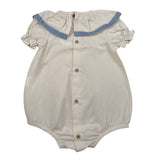 Babidu Pagliaccetto Tinta Unita con Fiocco per Neonata 33402 BEIGE BABIDU 